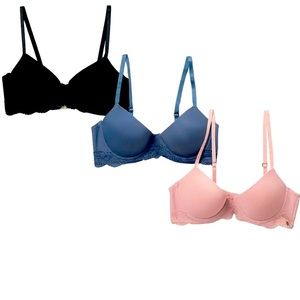 Selling all three Lace band balconette bras 36C